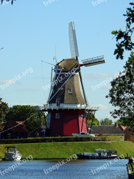 Mill Windmill Building Sky Wing