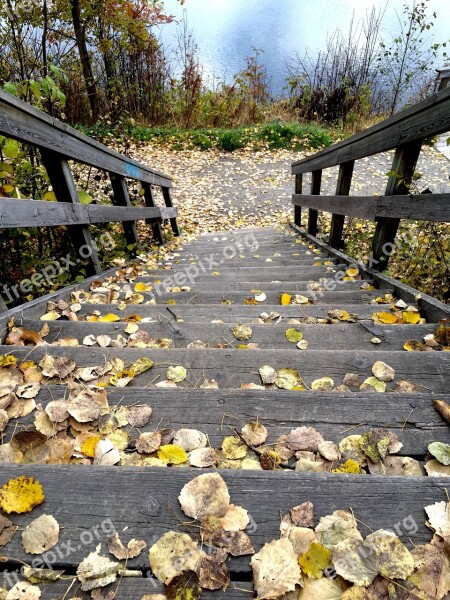 Skellefteå Nordanå Staircase Autumn Water