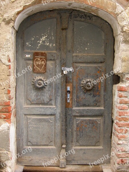 Goal Door Input House Entrance Old Door