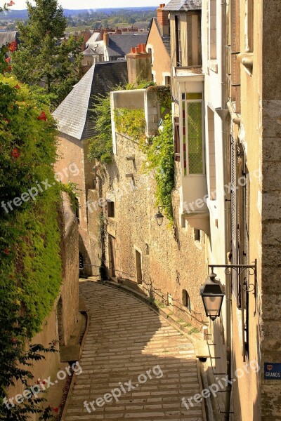 France Alley Pedestrian Staircase Gradually