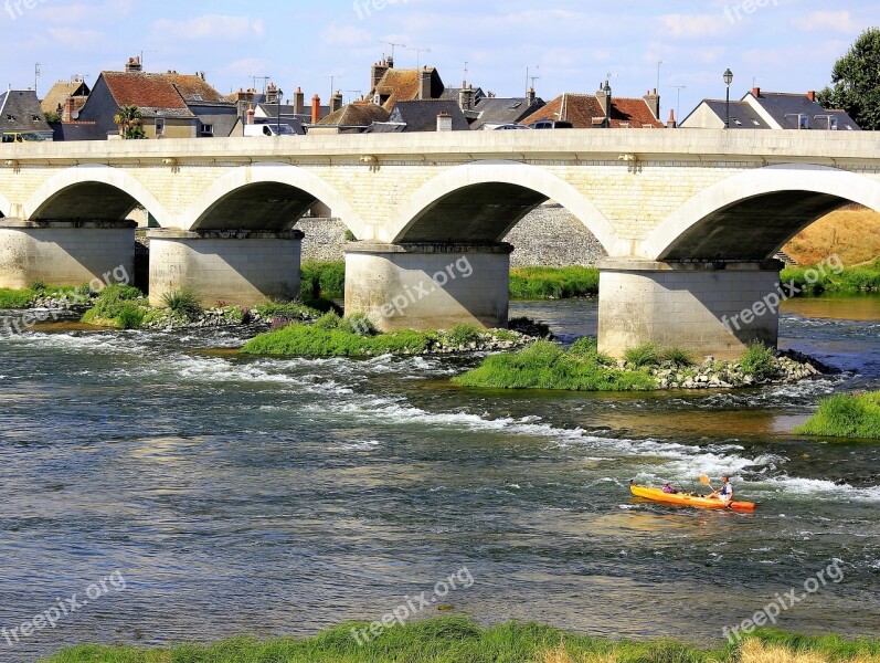 Loire River Waters Bridge France