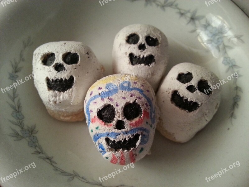 Skulls Day Of The Dead Crafts Halloween Free Photos