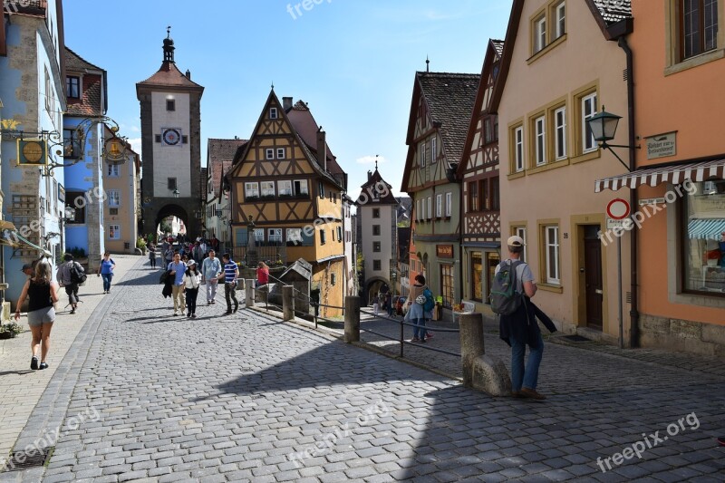 Germany Rothenburg Fortified Village Free Photos