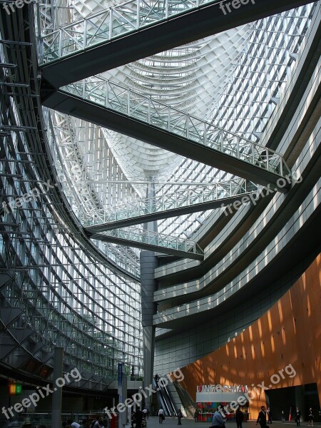 Tokyo International Forum Glass Building Bridge Concert Hall