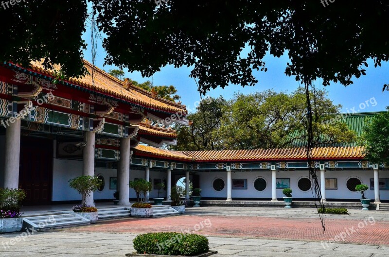 Kaohsiung Drum Hill Area The Martyrs ' Shrine Shoushan China Palace-construction