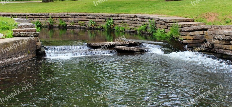 Water Waterfall Brook Stream Nature