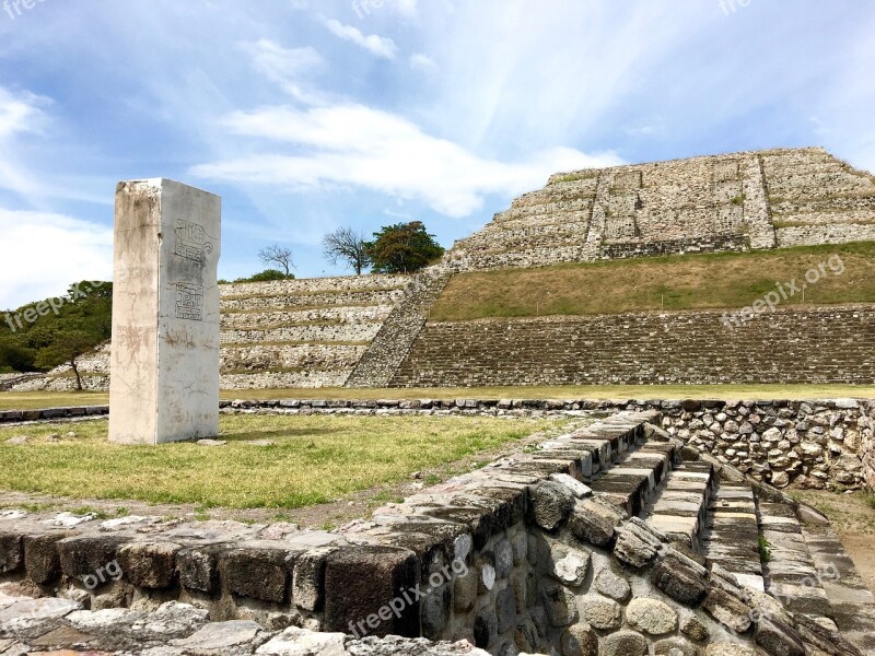 Xochicalco Mountains Landscape Travel Sunlight