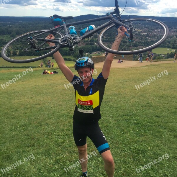 Cyclist Charity Bike Race Countryside