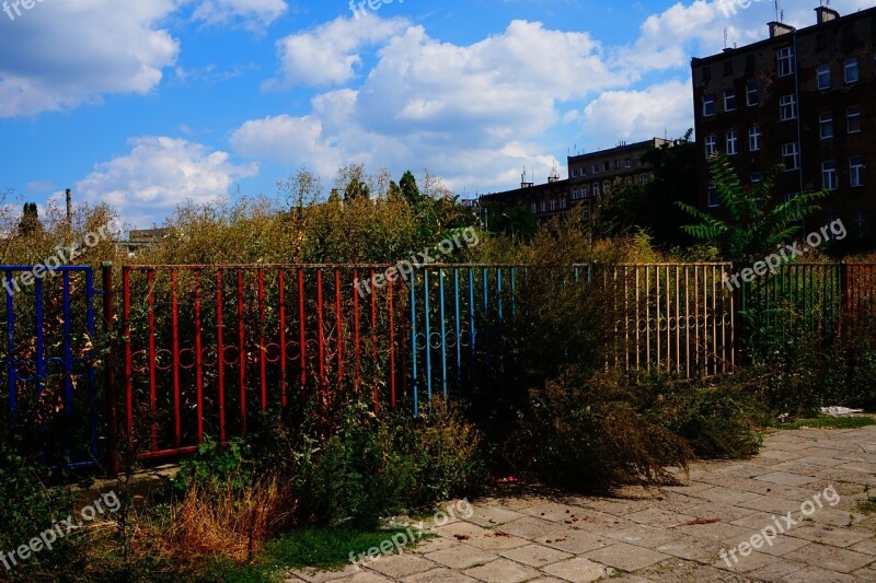 The Fence Color Clouds Sky Nature