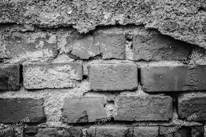 Wall Bricks Worn By Old Texture