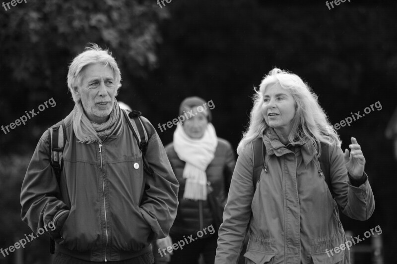 Walk Human Autumn Hamburg Alster