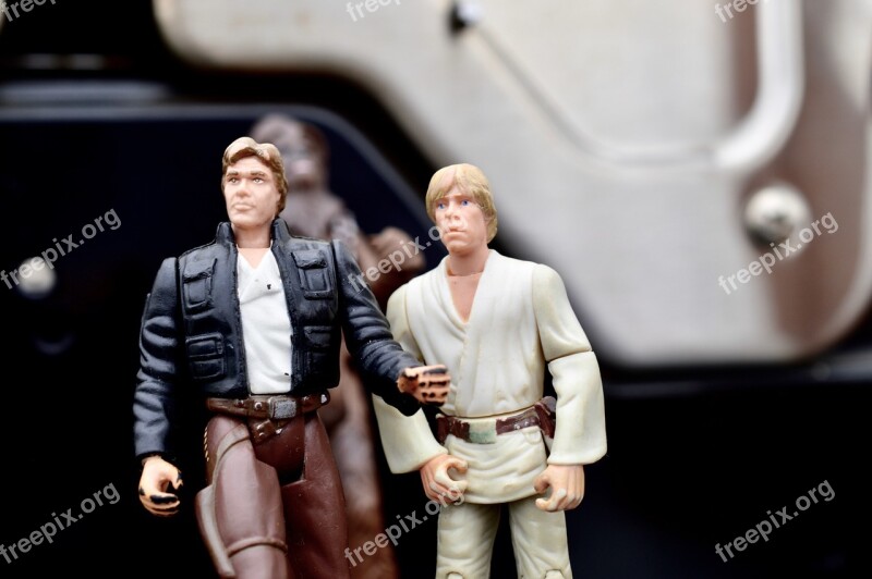 Star Wars Han Solo Luke Skywalker Action Figures Toy