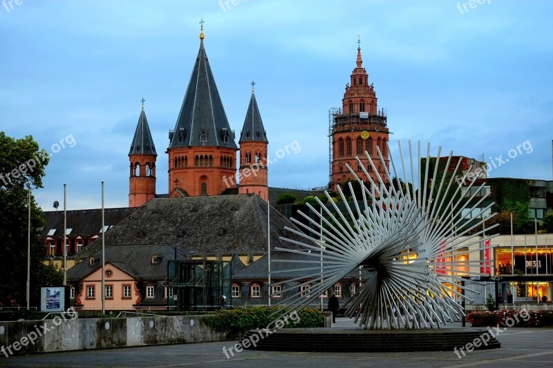 Mainz City Building Places Of Interest Historically