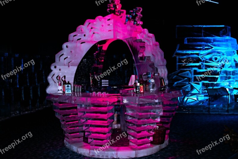 Ice Sculpture Art Ice Worlds Eisbar Free Photos