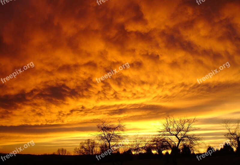 Amber Sky Gold Sky Gold Sky Red