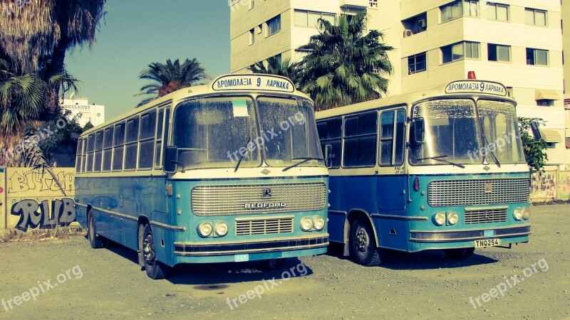 Buses Old Vintage City Vehicle