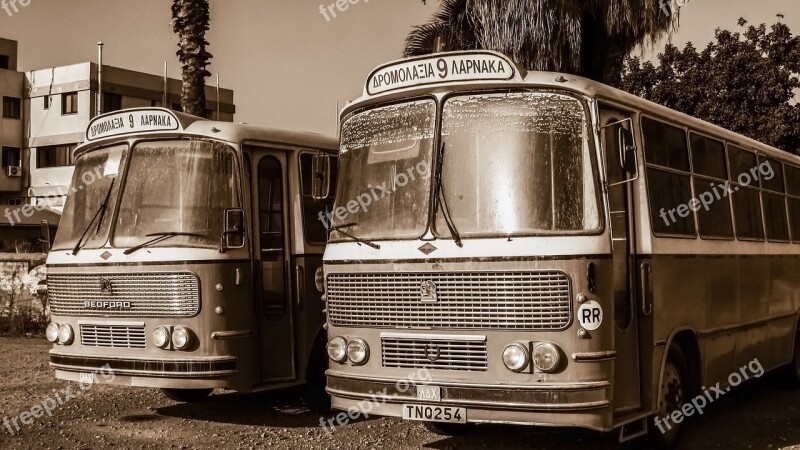 Buses Old Vintage City Vehicle