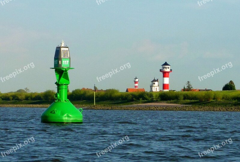 Elbe Waterway Daymark Lighthouse Beacon