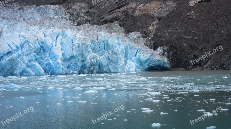 Glacier Alaska Ice Landscape Nature