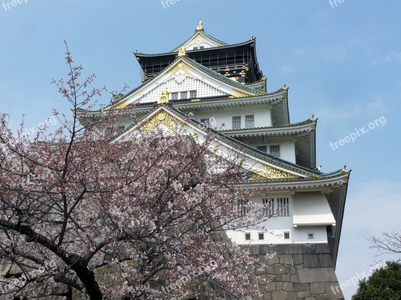 Japan Osaka Castle Chuo-ku Landmark