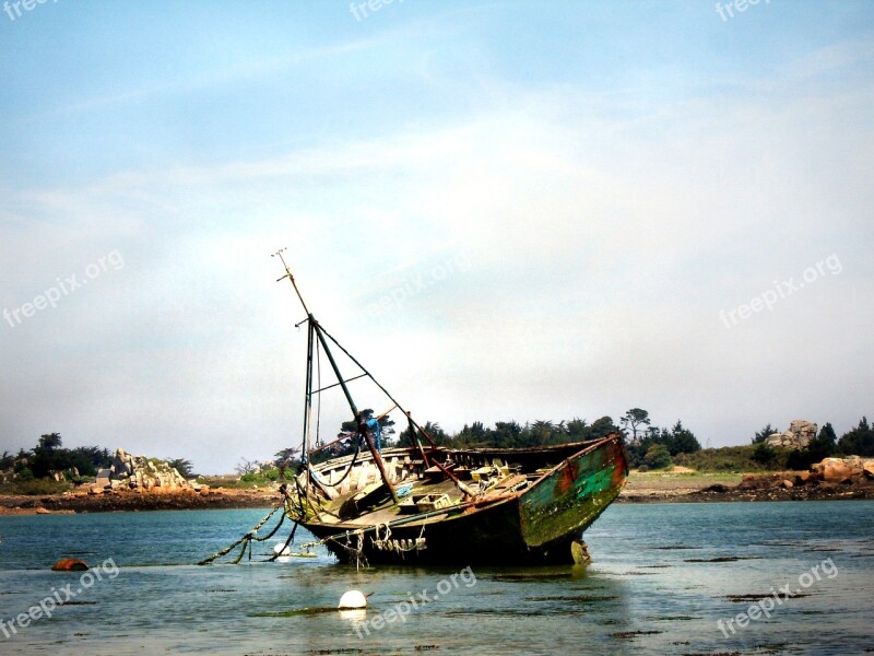 Boat Ship Old Boat Vessel Ocean