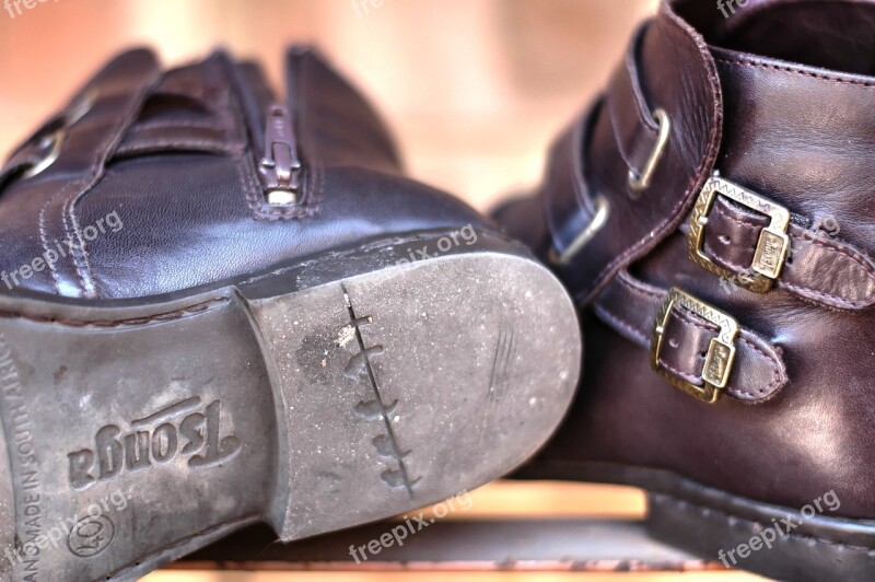 Leather Boots Hand Made Mountain Footwear Free Photos