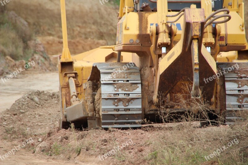 Excavators Site Construction Vehicle Dredge Gravel Pit