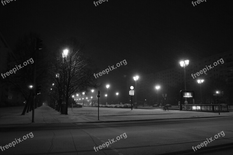 Berlin Night City Berlin At Night Winter