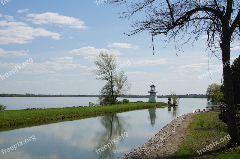 Lake Canada Ontario Upper Village Lighthouse