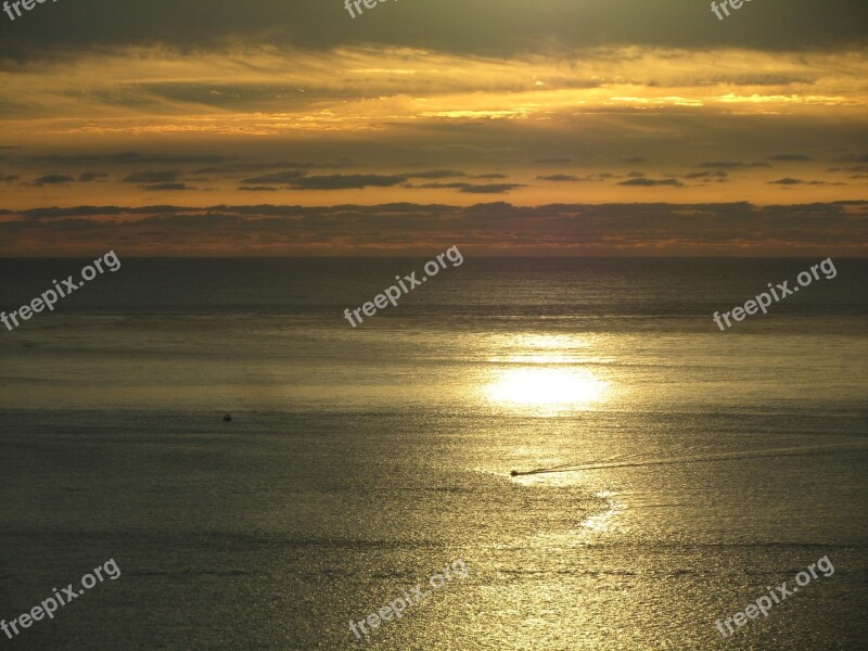 Sunset Dune Of Pilat Ocean Arcachon Side