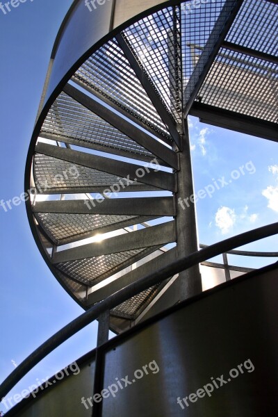 Stairs Spiral Staircase Scaffold Architecture Gradually