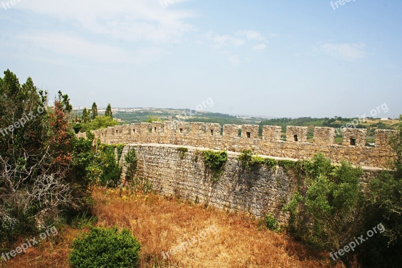 óbidos Portugal Castle Wall Historically