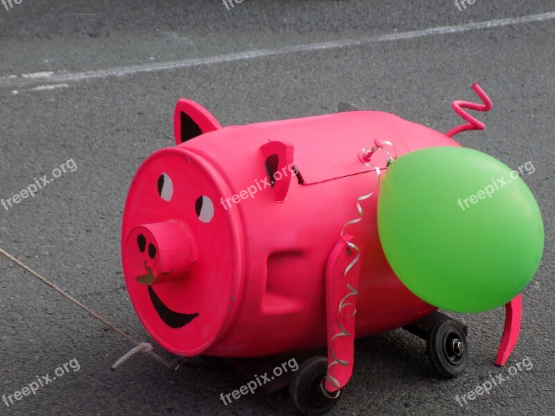 Pageant Pig Pink Funny Plastic