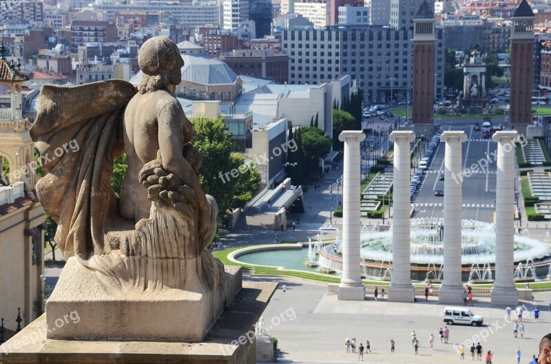 Barcelona View Of Barcelona Barcelona Tourism Angel Statue Of An Angel