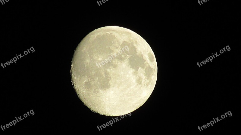 Moon In The Night Sky Cosmos Night Sky Moon