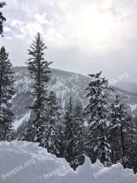 Colorado Winter Snow Landscape Rocky