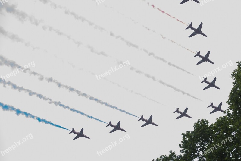 Fly-over Jets Royal Air Force Ceremony Military