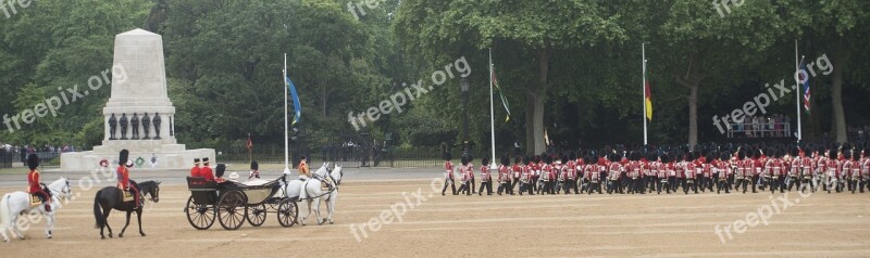 Ceremony Military Parade Trooping The Colour Queen Birthday