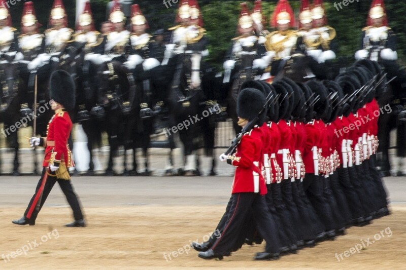 Ceremony Military Parade Trooping The Colour Queen Birthday