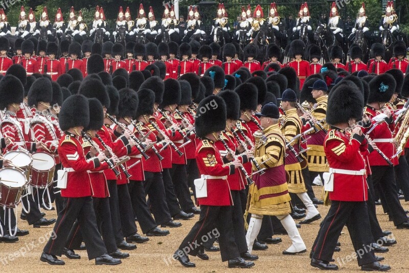 Ceremony Military Parade Trooping The Colour Queen Birthday