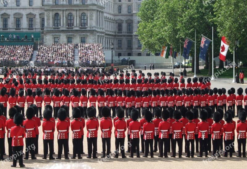 Ceremony Military Parade Trooping The Colour Queen Birthday