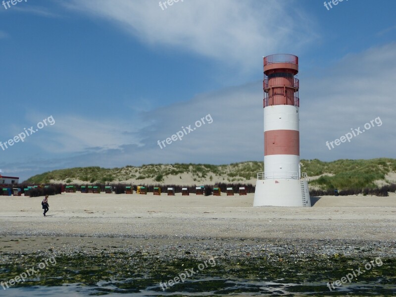 Lighthouse Helgoland Dune Rest Beach