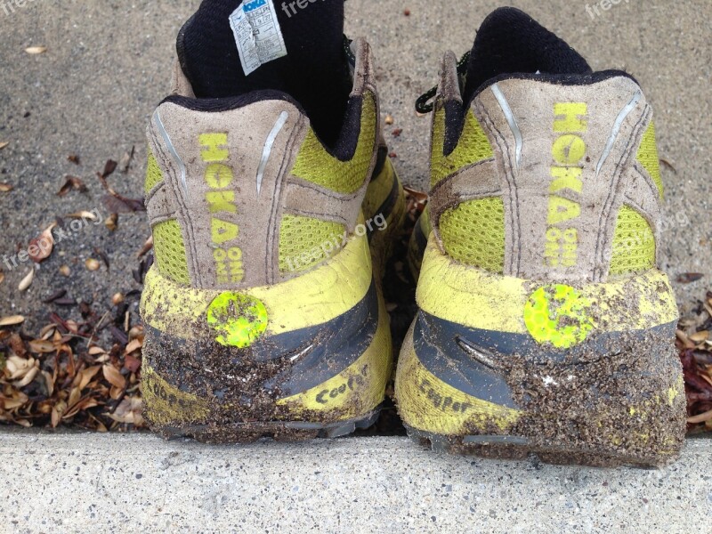 Runner Shoes Trail Sand Dirty