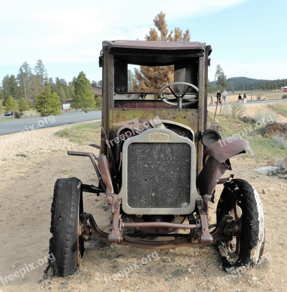 Car Oldtimerr Engine Trouble Wreck Free Photos