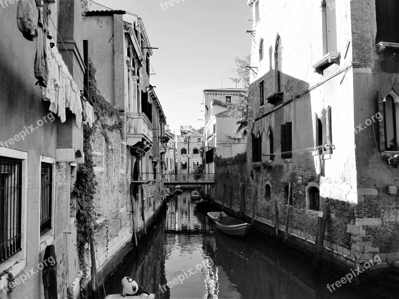 Venice Italy Waterway Channel Venezia