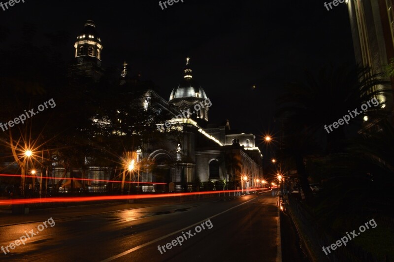 Cathedral Night Photography Night Church Architecture