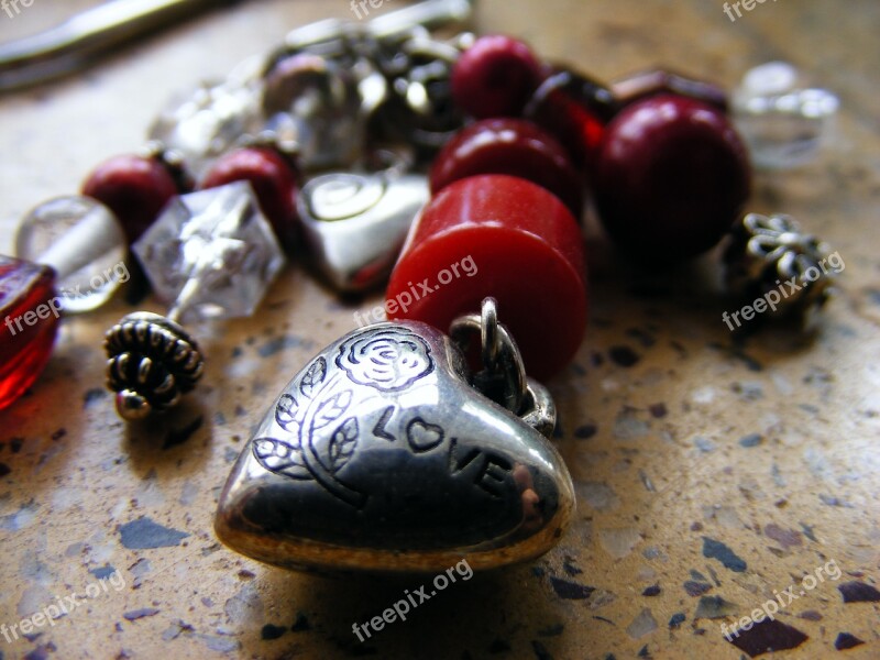 Red Heart Love Jewelry Bracelet