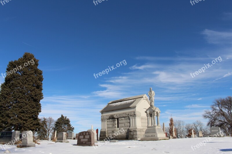 Graveyard Snow Death Dead Cemetery