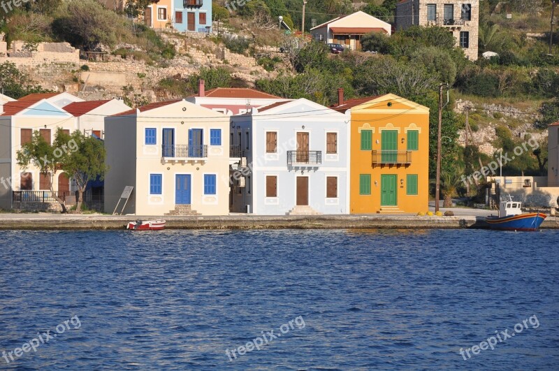 Kastelorizo Greece Port Waterfront Europe