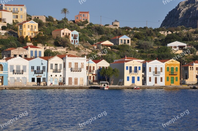 Kastelorizo Greece Port Waterfront Europe